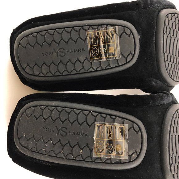 NWOB! YOSI SAMRA Black Velvet Vienna 2 Foldable Ballet Flats 6 - Picture 7 of 10